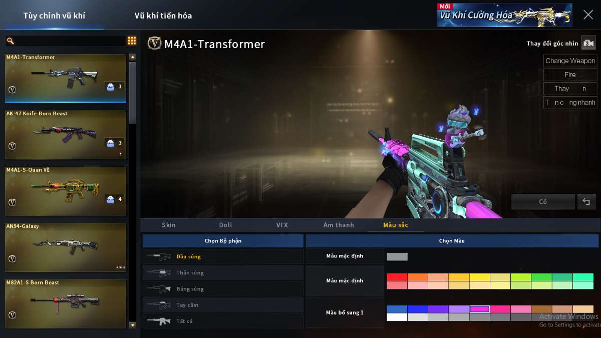 shop acc cf uy tin gia re